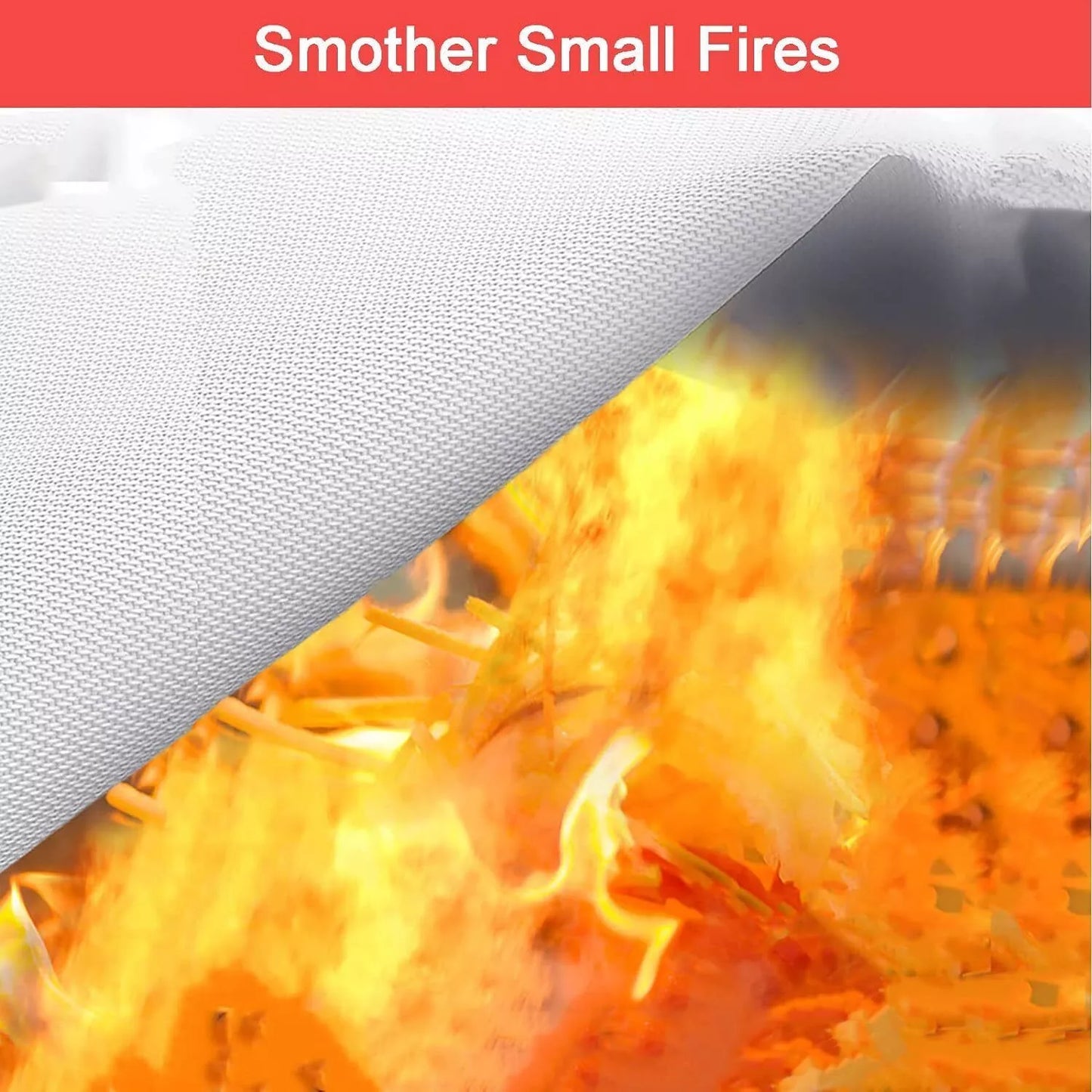 4 Pack Fire Blanket Fiberglass Hero Emergency Home Retardant Prepared 40''X40''