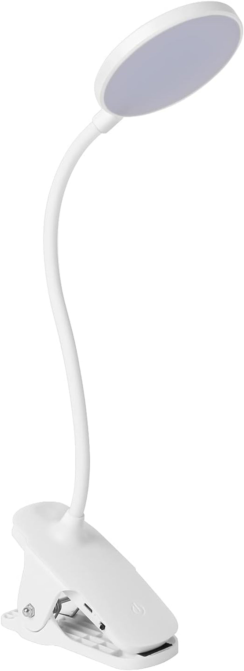 Rechargeable Reading Light for Books in Bed Touch Control Book Light for Reading with Battery,Clip Led Desk Lamp with USB Charging Port 3 Colors & 9 Brightness Reading Lamp