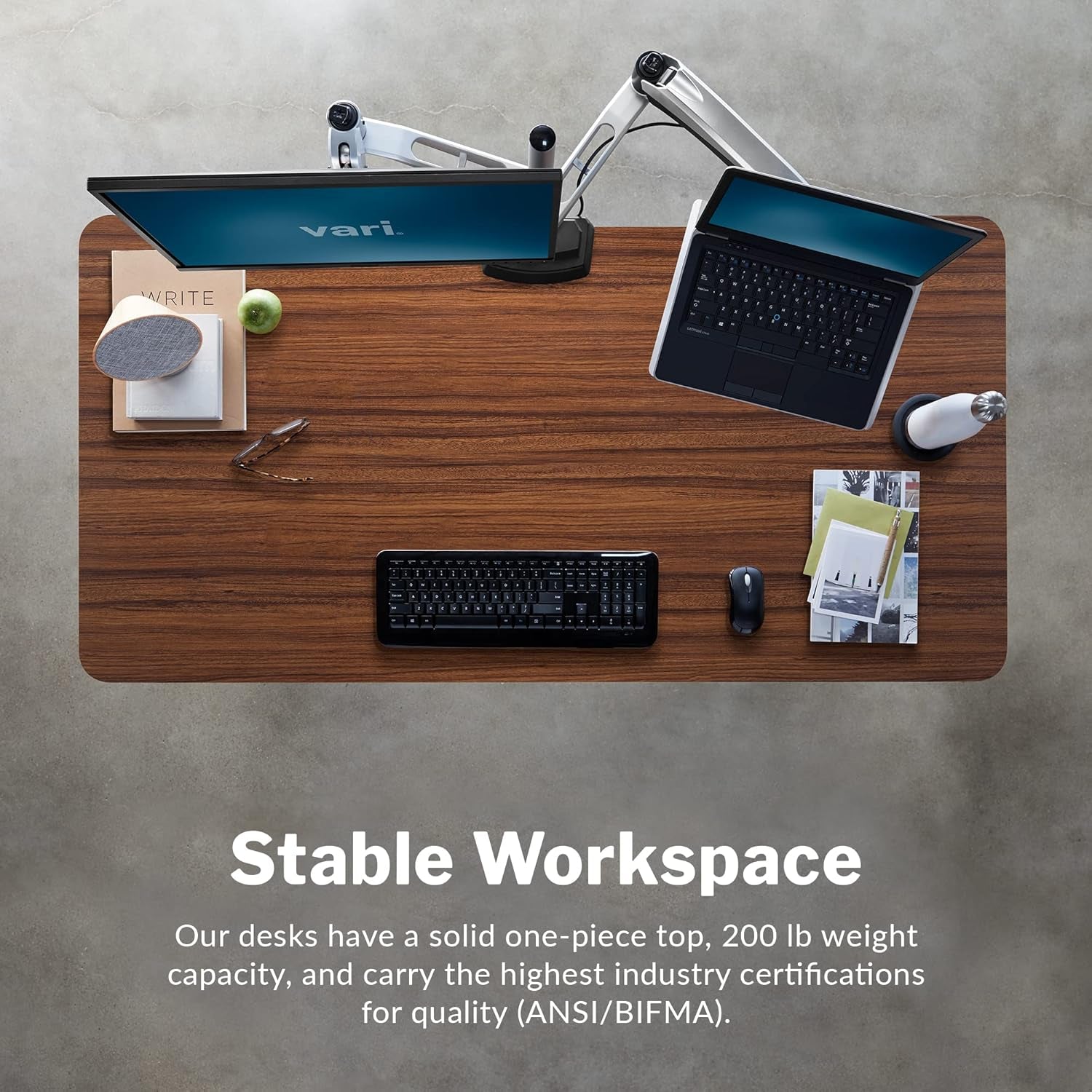 - Standing Desk Adjustable Height (60" X30')- Electric Sit-Stand Computer Desk for Work or Home Office- Dual Motor with Memory Presets- Adjustable Desk from desk- Darkwood