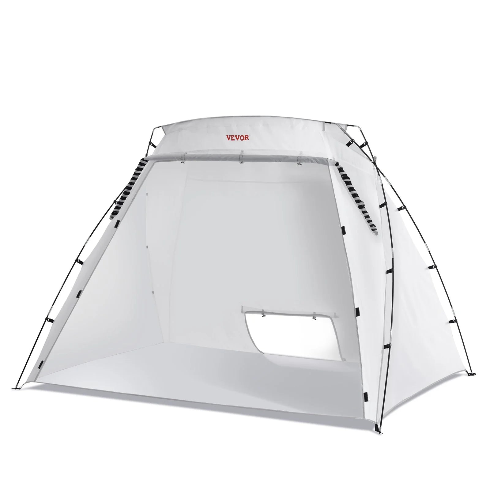 VEVOR Portable Paint Booth, Larger Spray Paint Tent with Built-In Floor & Mesh Screen, Painting Tent Station for Furniture DIY Hobby Tool, 7.5X5.2X5.2Ft Spray Paint Shelter