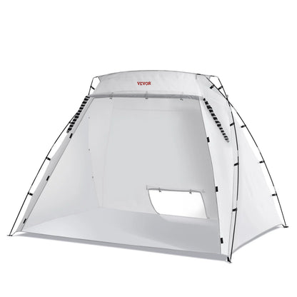 VEVOR Portable Paint Booth, Larger Spray Paint Tent with Built-In Floor & Mesh Screen, Painting Tent Station for Furniture DIY Hobby Tool, 7.5X5.2X5.2Ft Spray Paint Shelter