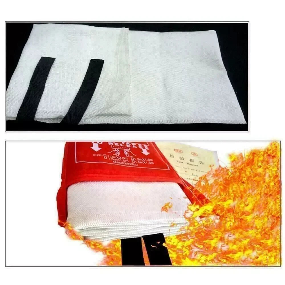 4 Pack Fire Blanket Fiberglass Hero Emergency Home Retardant Prepared 40''X40''